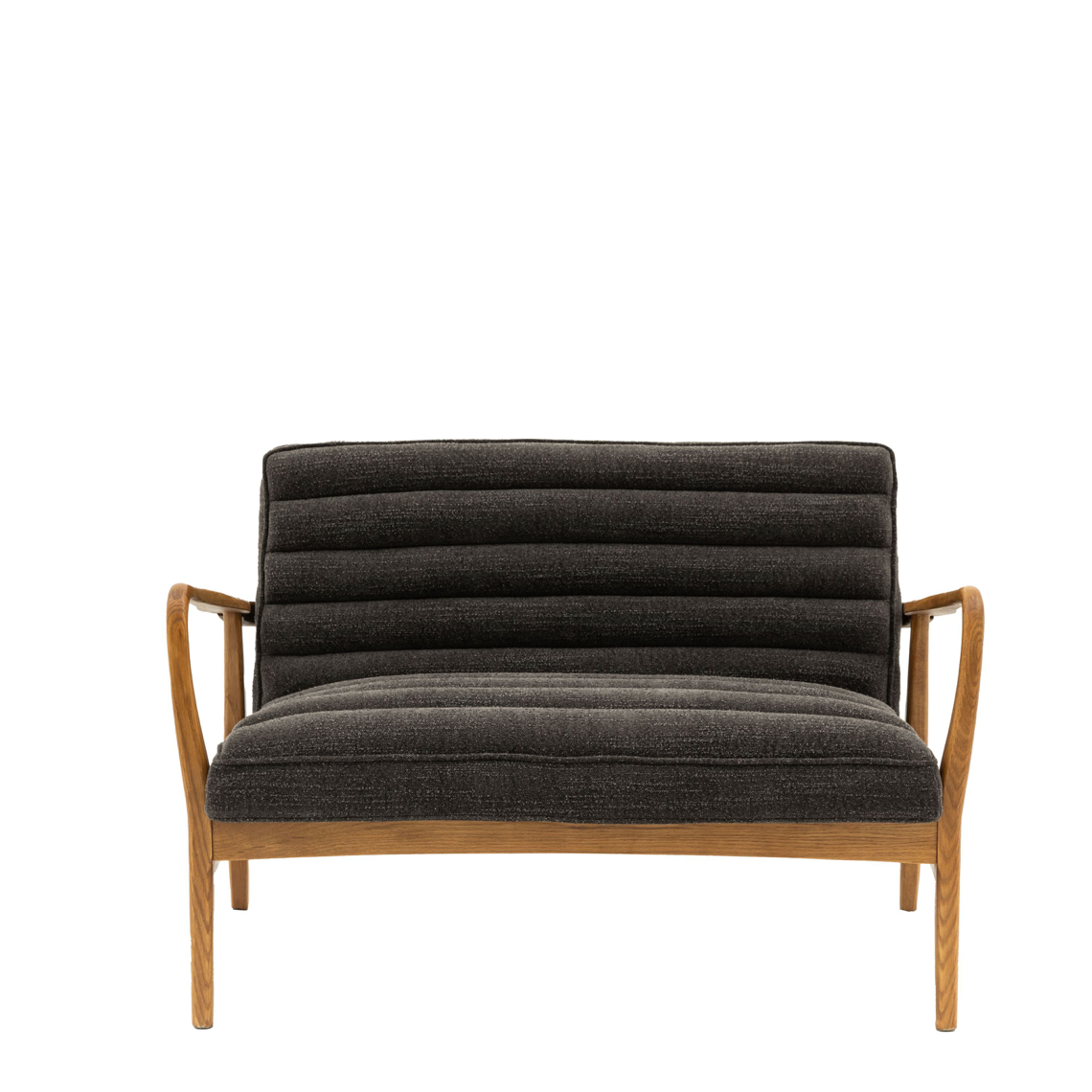 Datsun 2 Seater Sofa Charcoal - 1180mm x 760mm x 800mm - WowCornwall