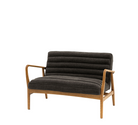 Datsun 2 Seater Sofa Charcoal - 1180mm x 760mm x 800mm - WowCornwall