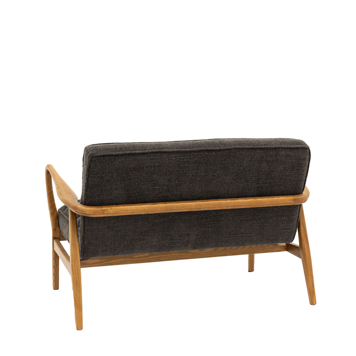 Datsun 2 Seater Sofa Charcoal - 1180mm x 760mm x 800mm - WowCornwall