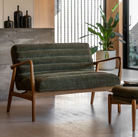 Datsun 2 Seater Sofa Green - 1180mm x 760mm x 800mm - WowCornwall