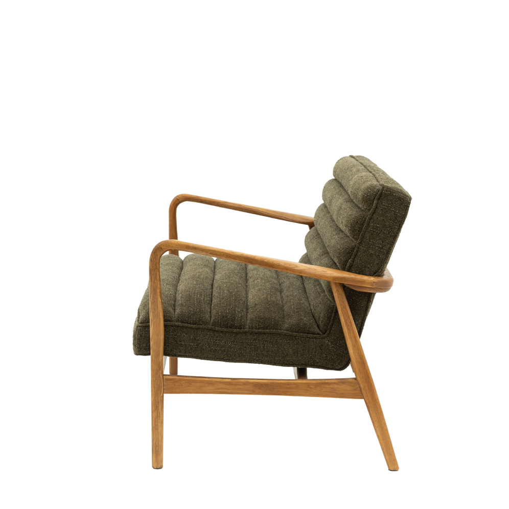 Datsun 2 Seater Sofa Green - 1180mm x 760mm x 800mm - WowCornwall