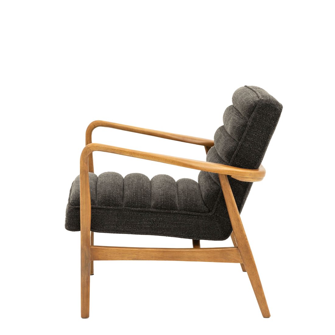 Datsun armchair Charcoal - 690mm x 760mm x 800mm - WowCornwall