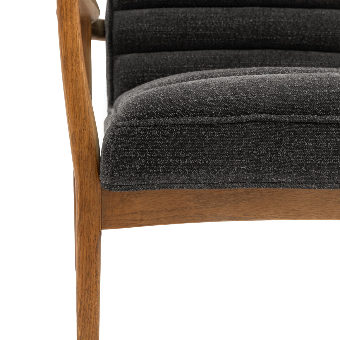 Datsun armchair Charcoal - 690mm x 760mm x 800mm - WowCornwall
