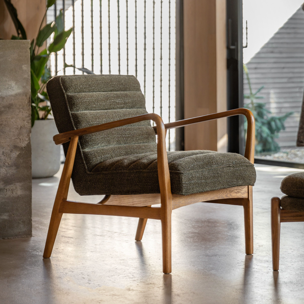 Datsun armchair Green - 690mm x 760mm x 800mm - WowCornwall