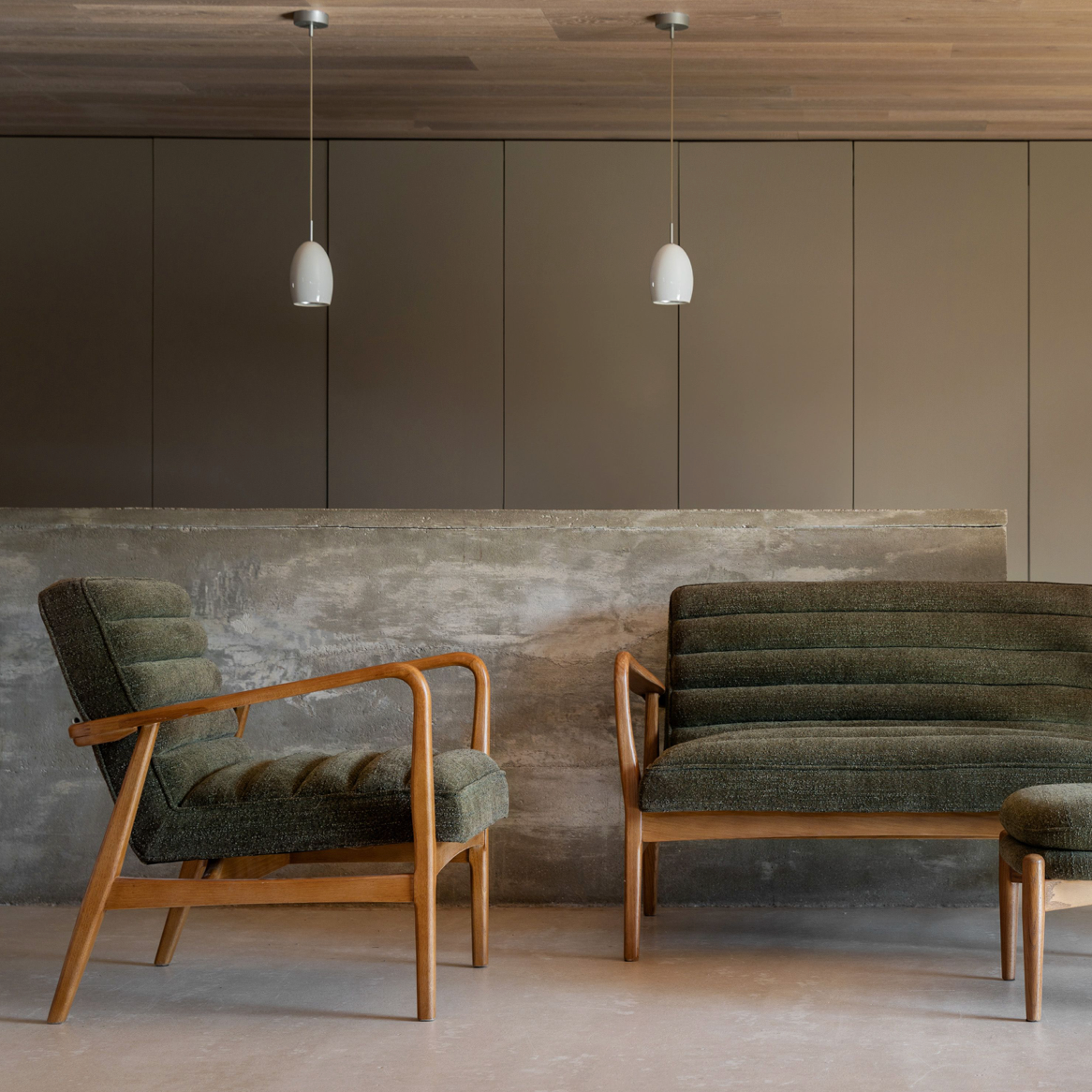 Datsun armchair Green - 690mm x 760mm x 800mm - WowCornwall