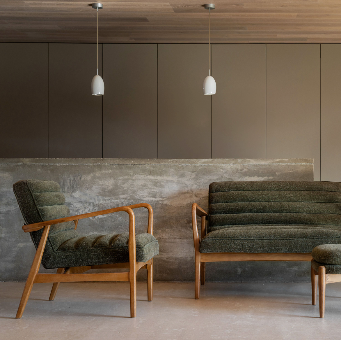 Datsun armchair Green - 690mm x 760mm x 800mm - WowCornwall