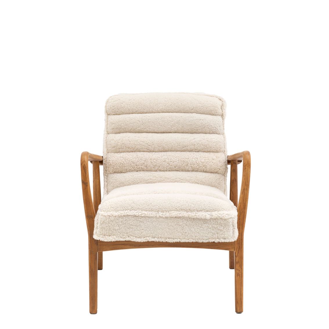 Datsun armchair Cream sheepskin - 690mm x 760mm x 800mm - WowCornwall