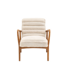Datsun armchair Cream sheepskin - 690mm x 760mm x 800mm - WowCornwall