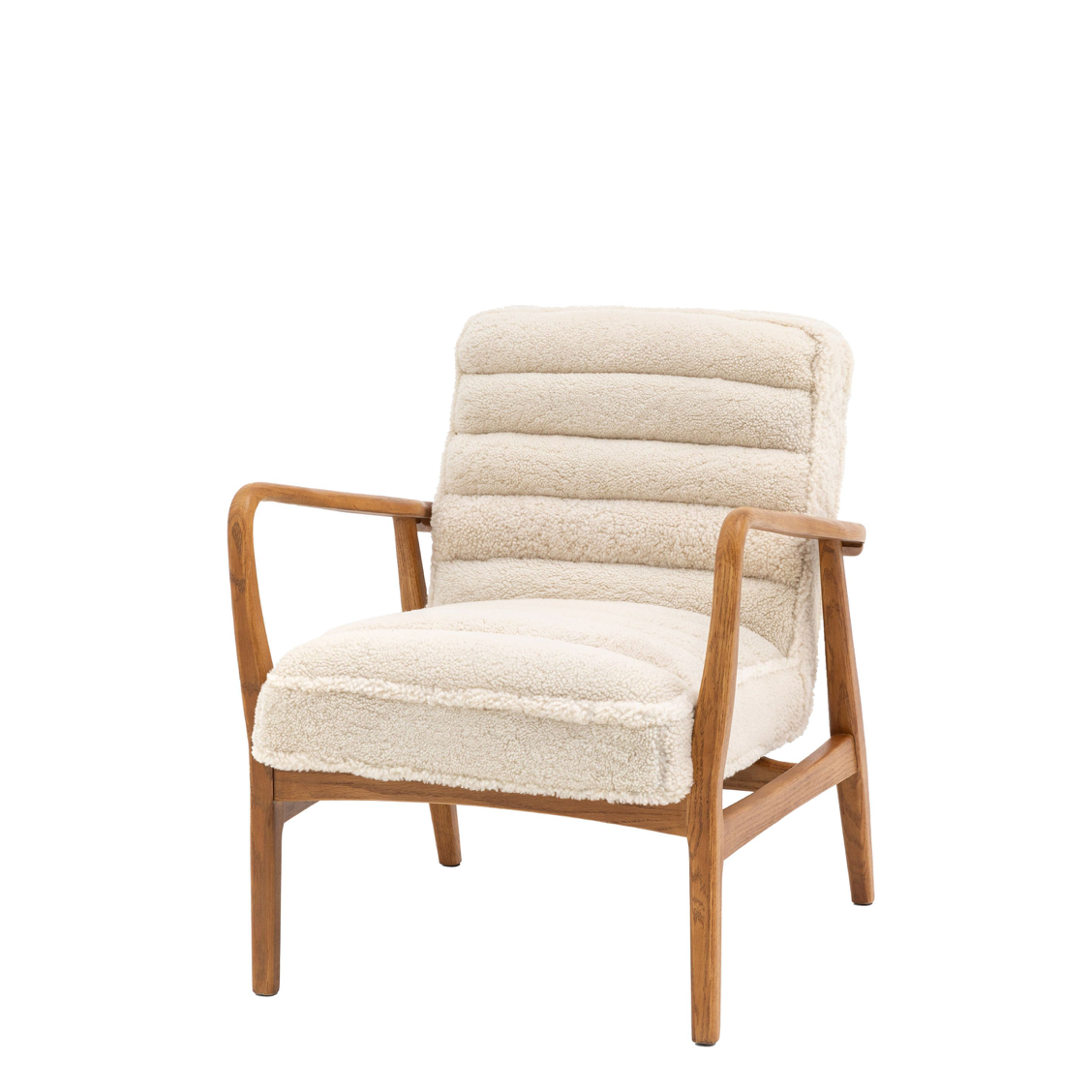 Datsun armchair Cream sheepskin - 690mm x 760mm x 800mm - WowCornwall