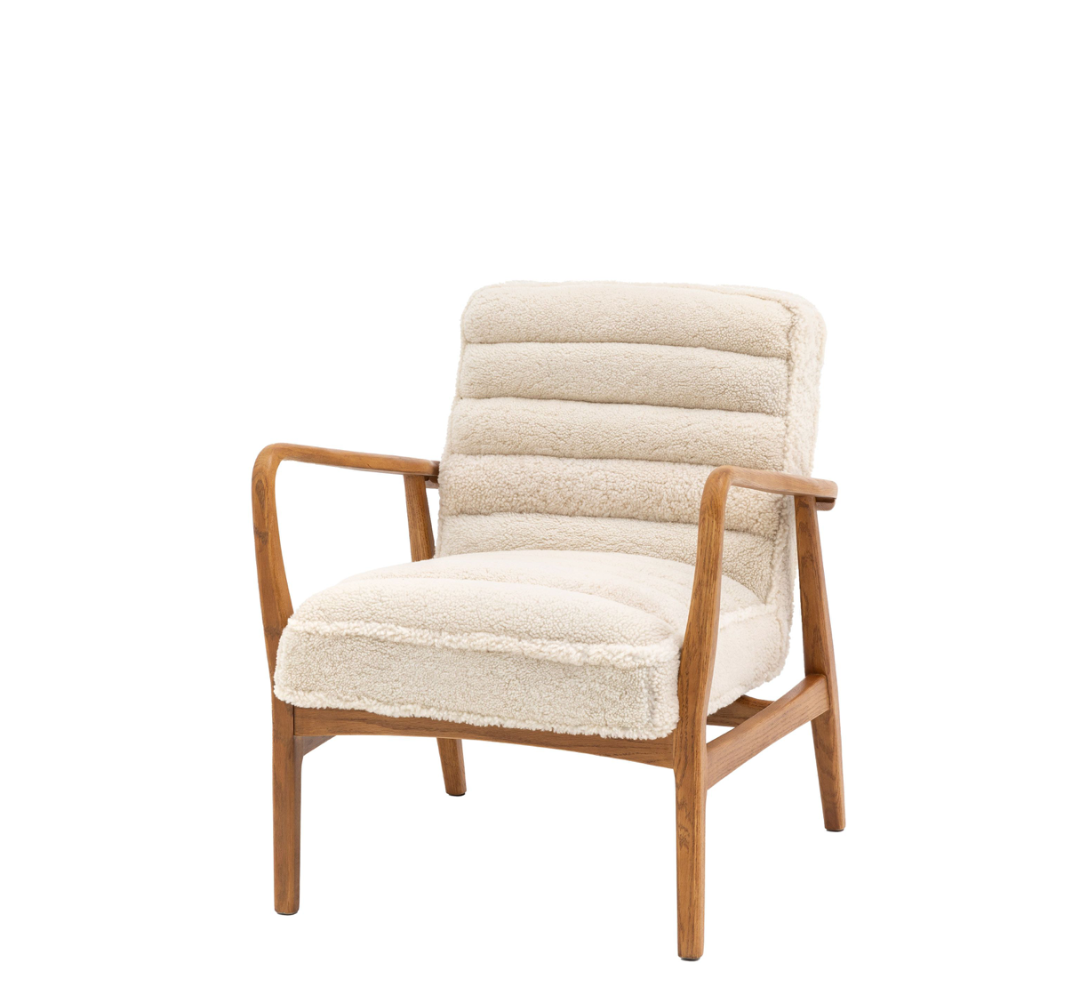 Datsun armchair Cream sheepskin - 690mm x 760mm x 800mm - WowCornwall