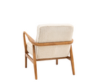 Datsun armchair Cream sheepskin - 690mm x 760mm x 800mm - WowCornwall