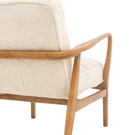 Datsun armchair Cream sheepskin - 690mm x 760mm x 800mm - WowCornwall