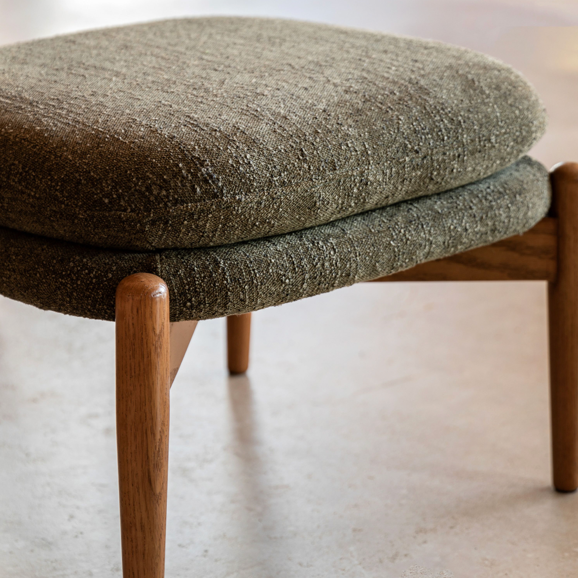 Datsun footstool Green - 555mm x 475mm x 395mm - WowCornwall