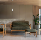 Datsun footstool Green - 555mm x 475mm x 395mm - WowCornwall