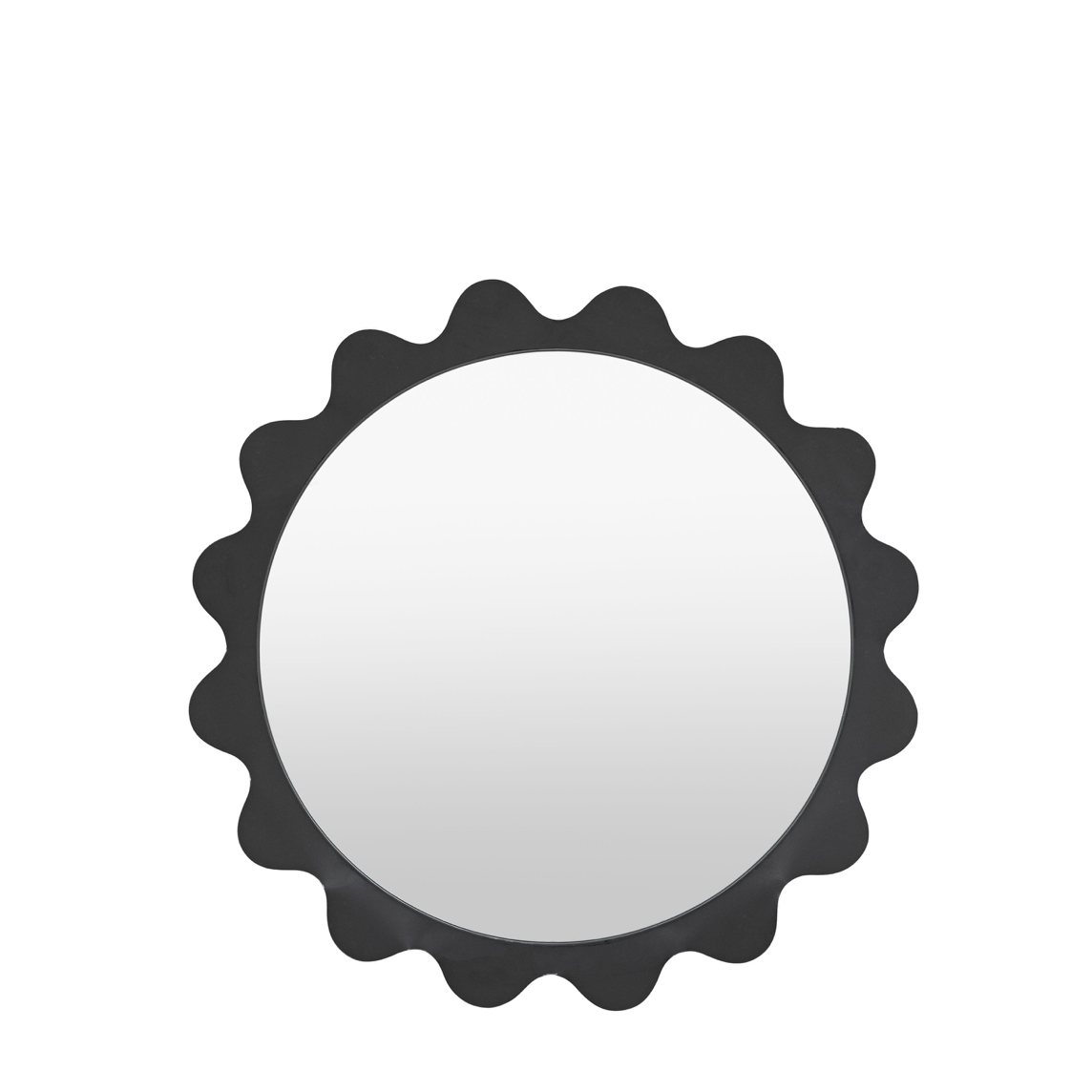 Shoreditch mirror charcoal (w)600mm x (d)55mm x (h)600mm - WowCornwall