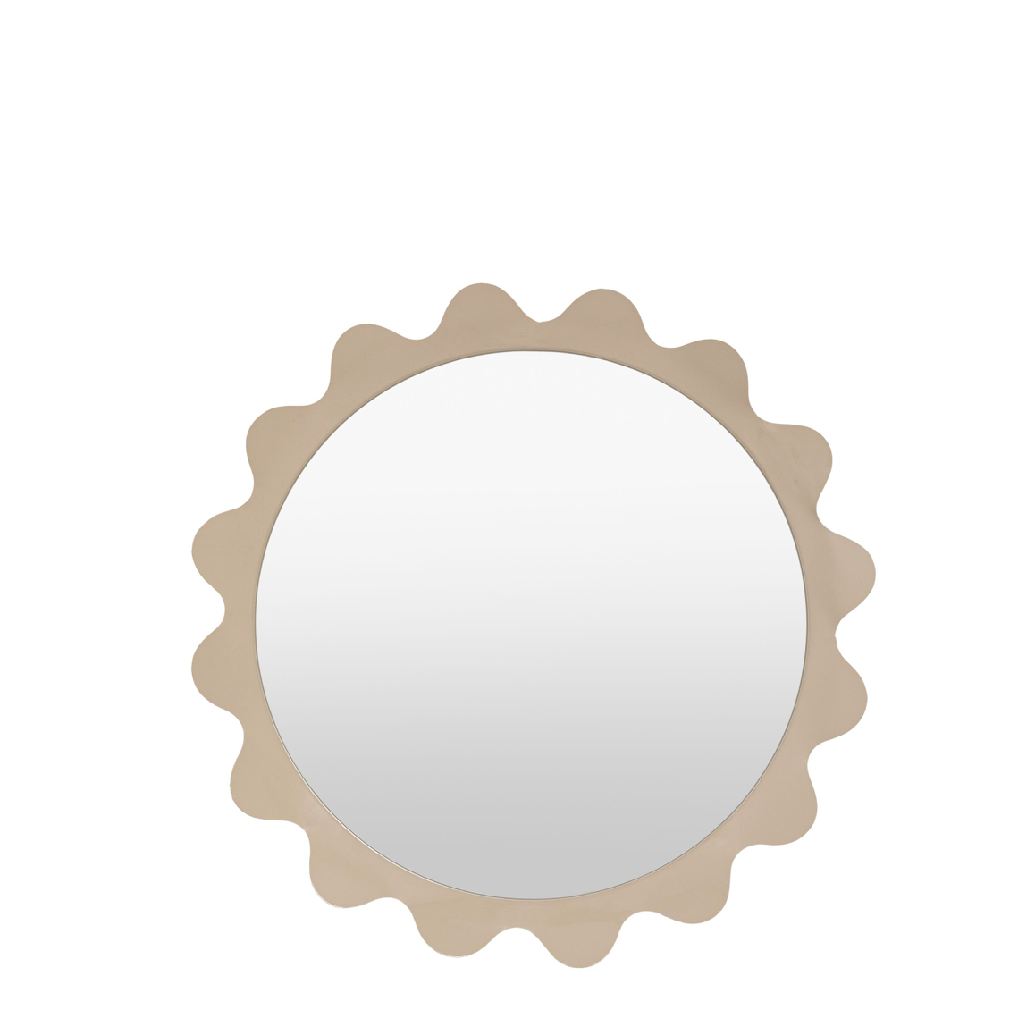 Shoreditch mirror taupe (w)600mm x (d)55mm x (h)600mm - WowCornwall