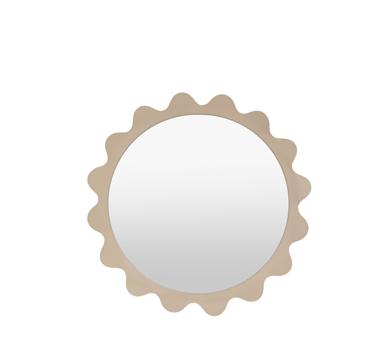 Shoreditch mirror taupe (w)600mm x (d)55mm x (h)600mm - WowCornwall