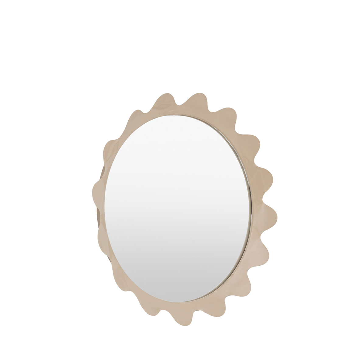 Shoreditch mirror taupe (w)600mm x (d)55mm x (h)600mm - WowCornwall