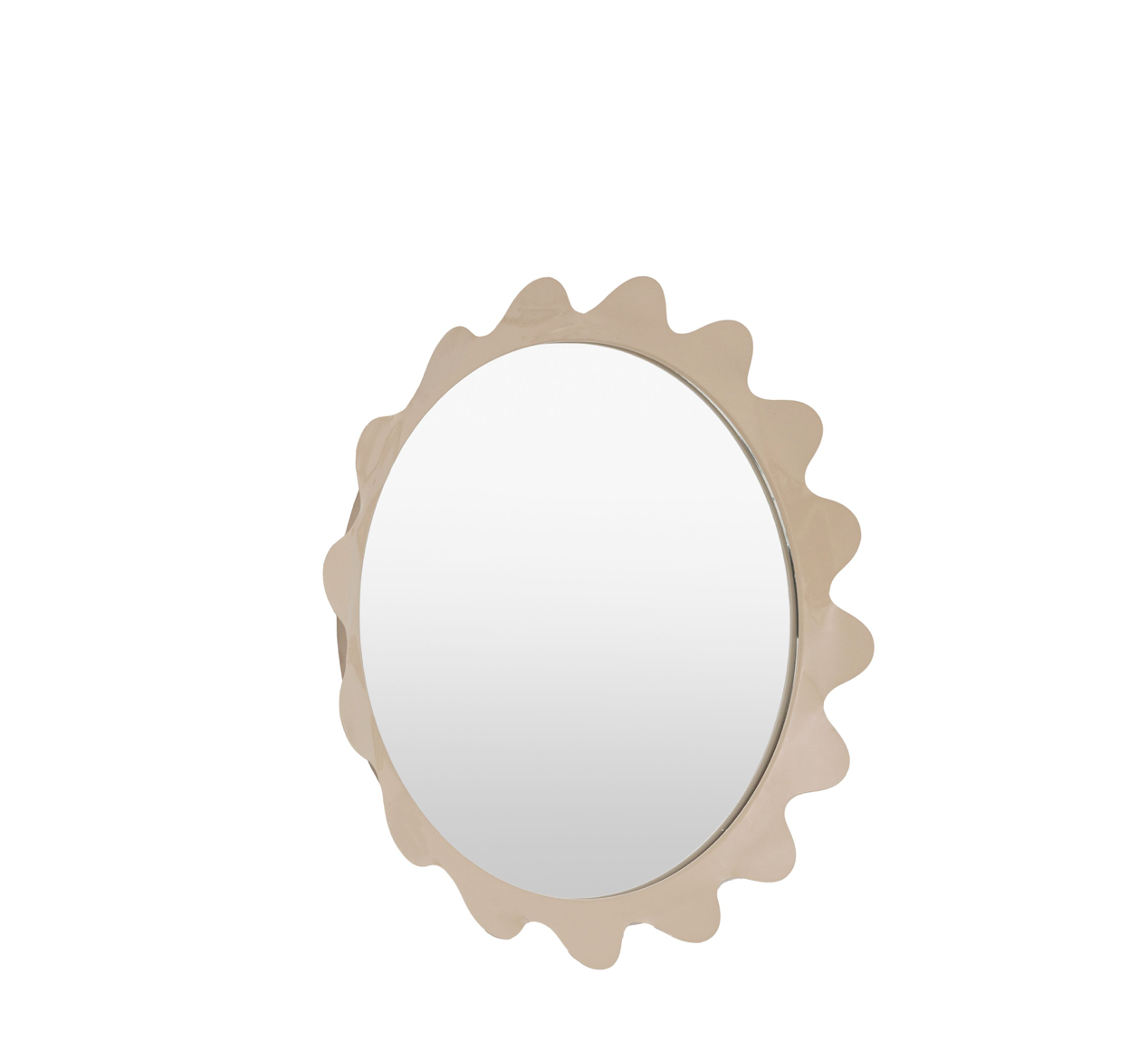 Shoreditch mirror taupe (w)600mm x (d)55mm x (h)600mm - WowCornwall