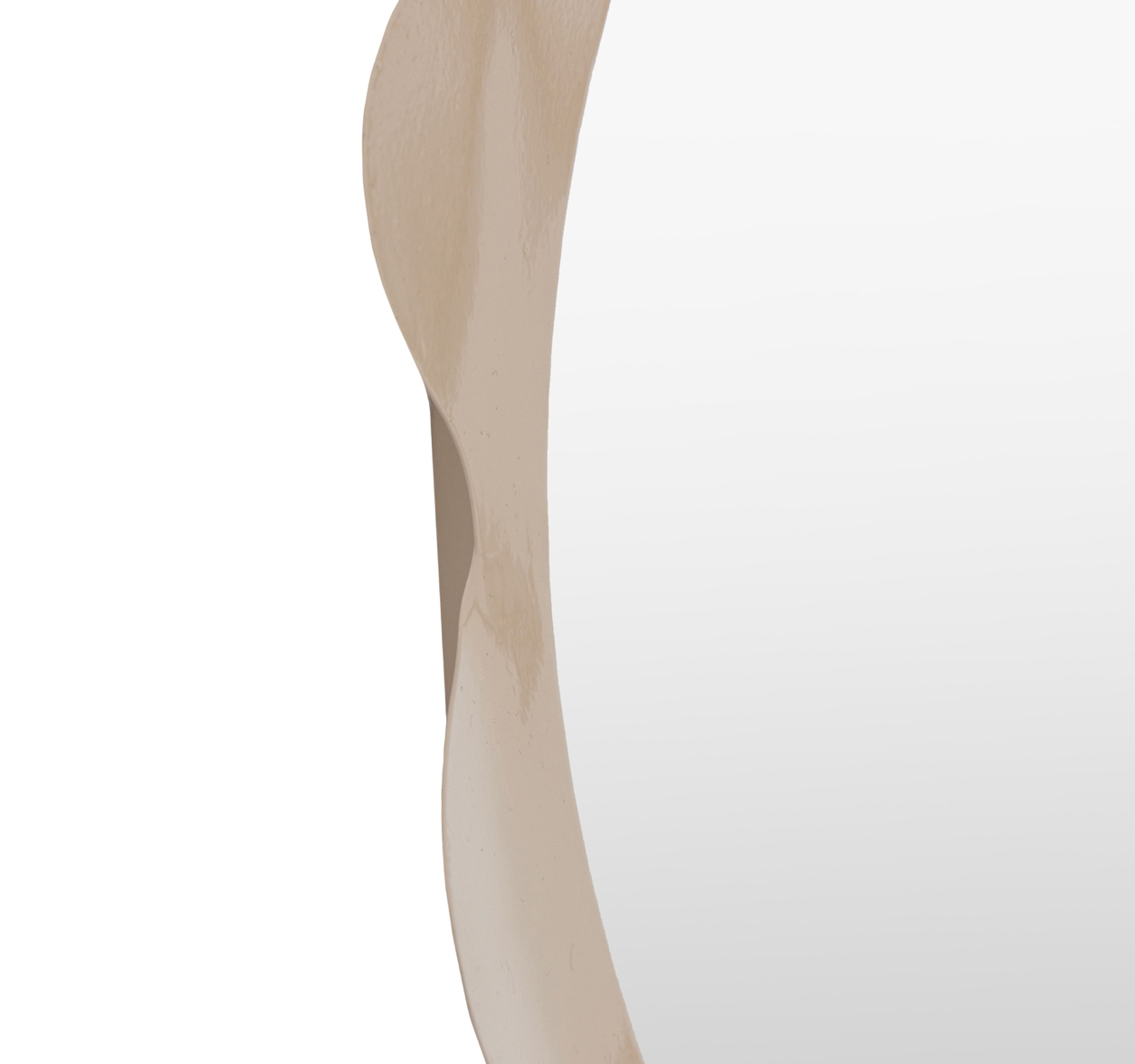Shoreditch mirror taupe (w)600mm x (d)55mm x (h)600mm - WowCornwall