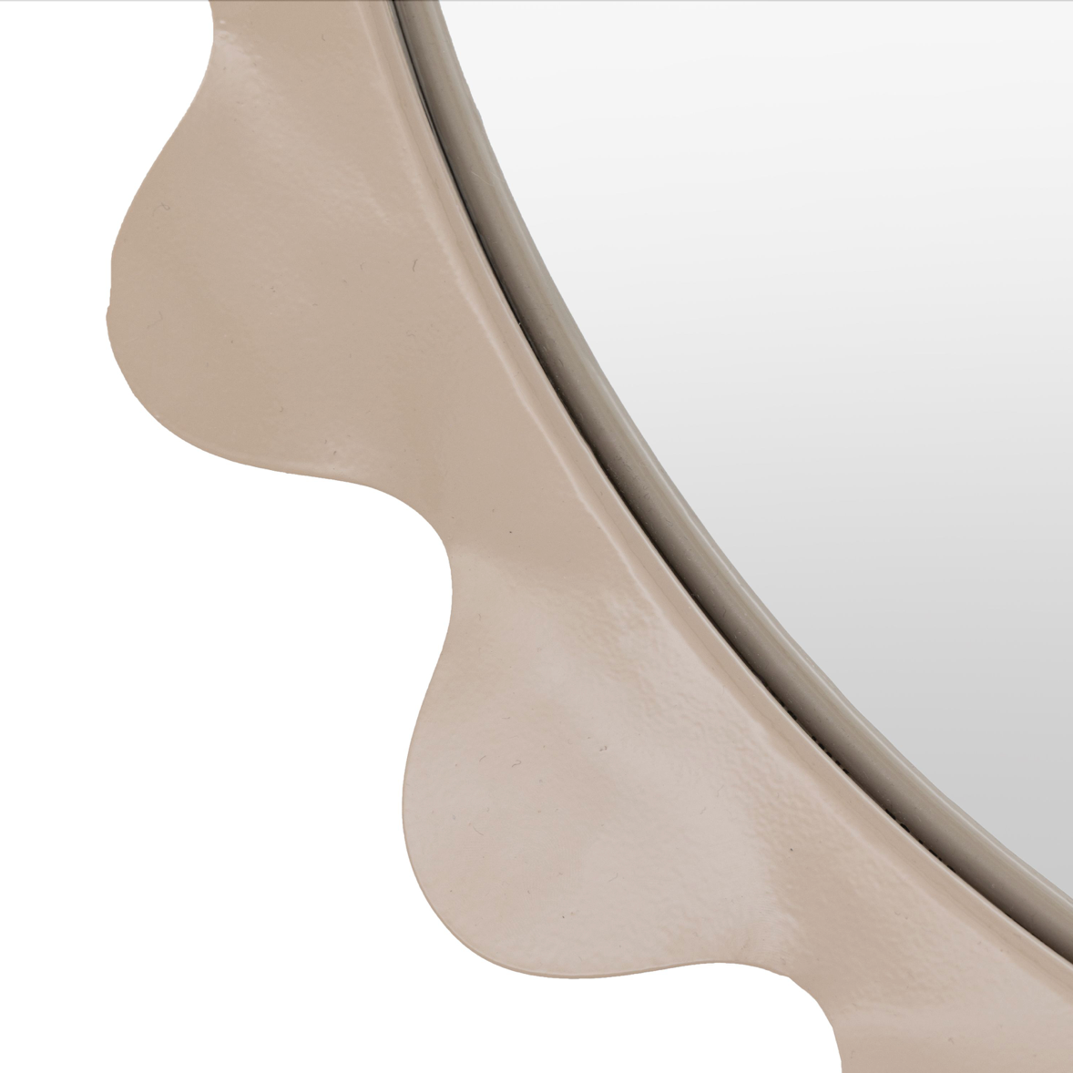 Shoreditch mirror taupe (w)600mm x (d)55mm x (h)600mm - WowCornwall