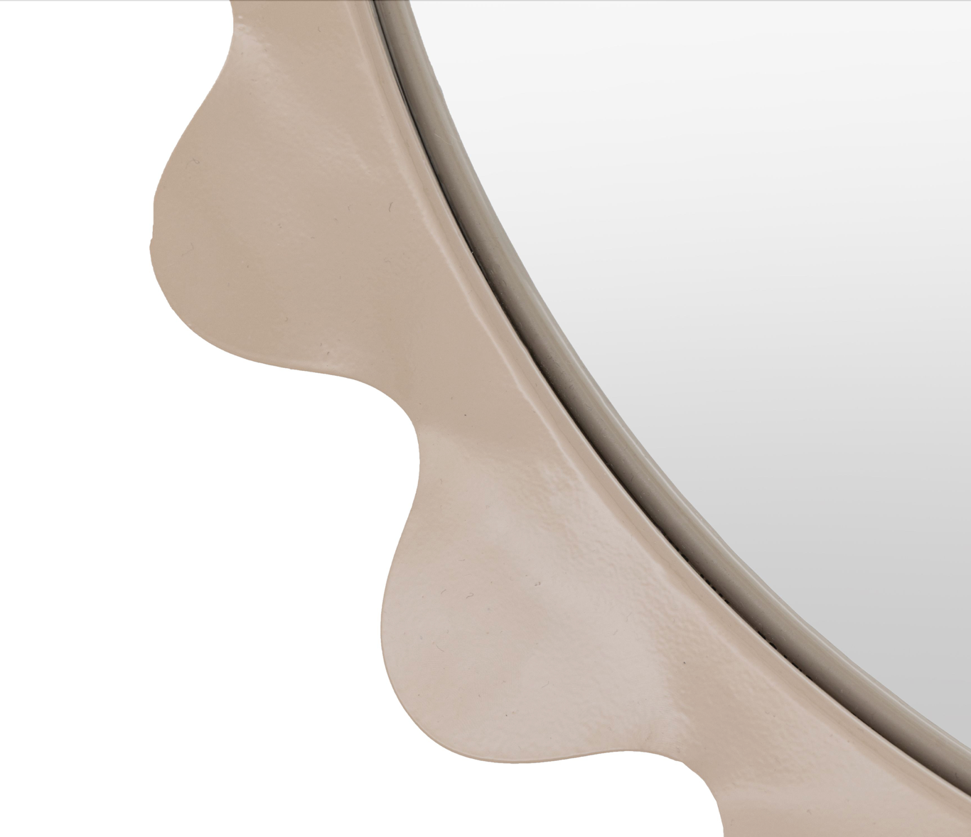 Shoreditch mirror taupe (w)600mm x (d)55mm x (h)600mm - WowCornwall
