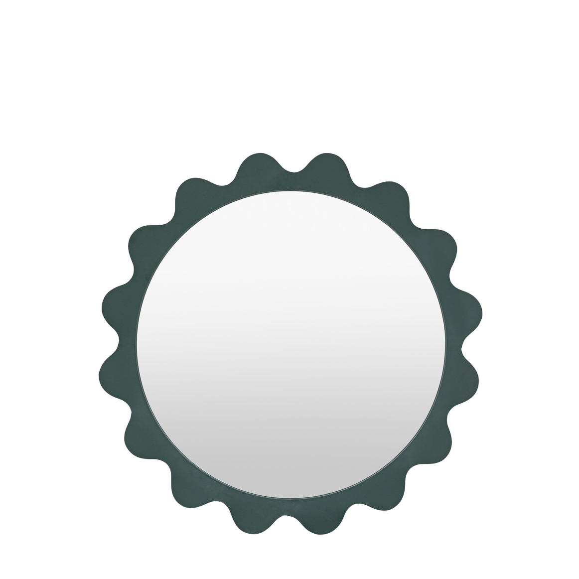 Shoreditch mirror teal (w)600mm x (d)55mm x (h)600mm - WowCornwall