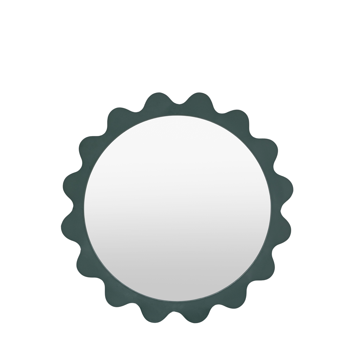 Shoreditch mirror teal (w)600mm x (d)55mm x (h)600mm - WowCornwall