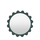 Shoreditch mirror teal (w)600mm x (d)55mm x (h)600mm - WowCornwall