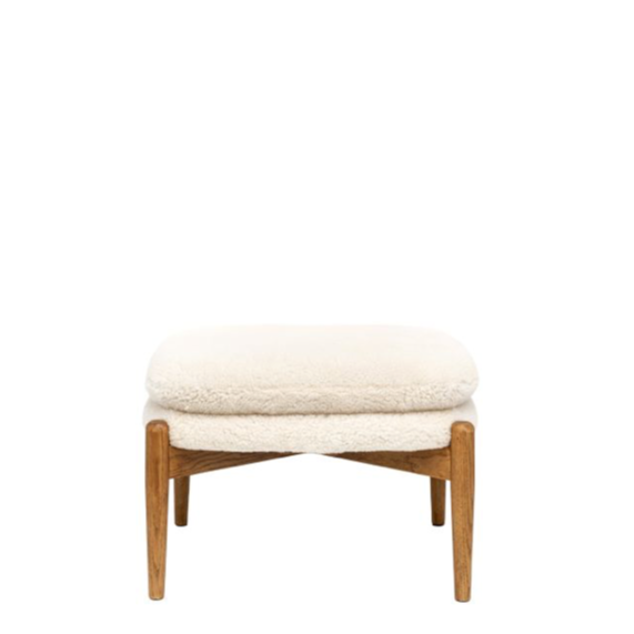 Datsun footstool Sheepskin - 555mm x 475mm x 395mm - WowCornwall