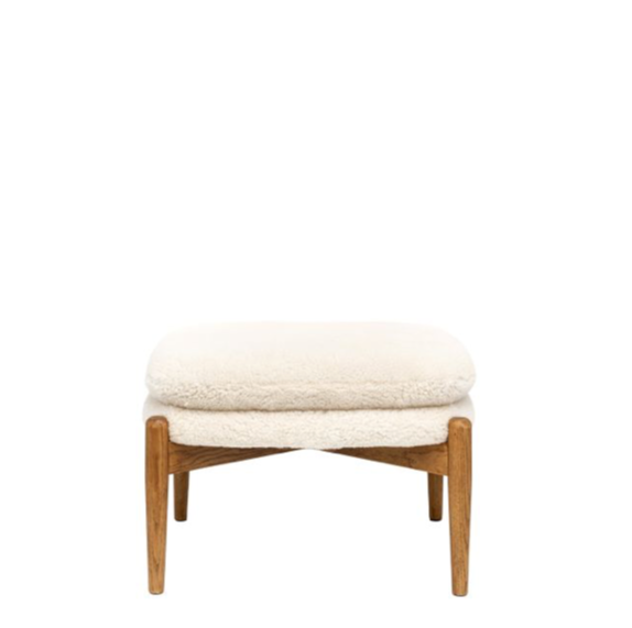 Datsun footstool Sheepskin - 555mm x 475mm x 395mm - WowCornwall