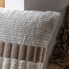 Longshaw Woven Cushion Natural - WowCornwall