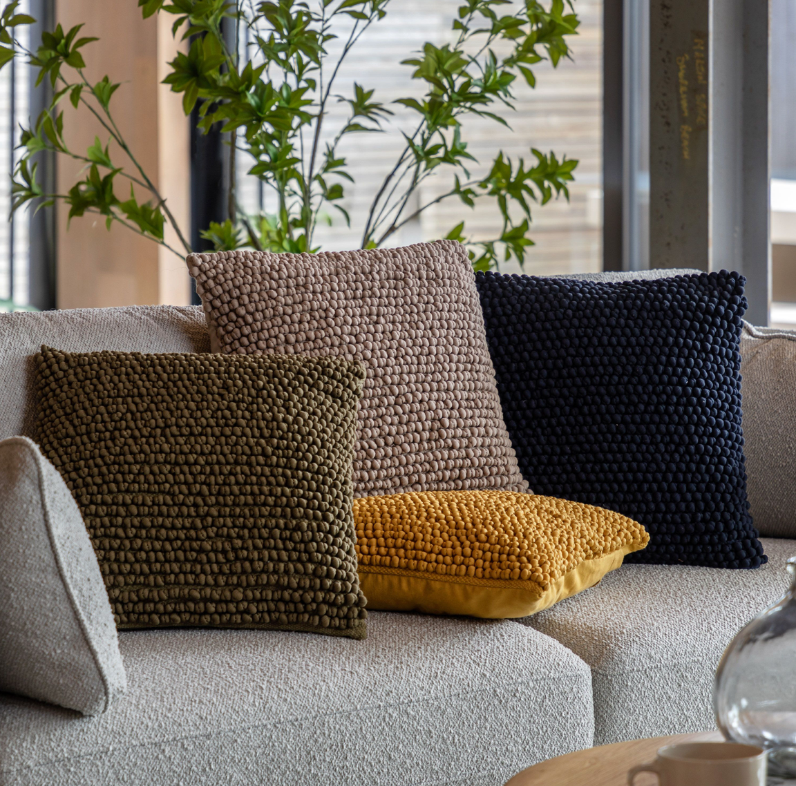 Pino Cushion, Ochre - WowCornwall