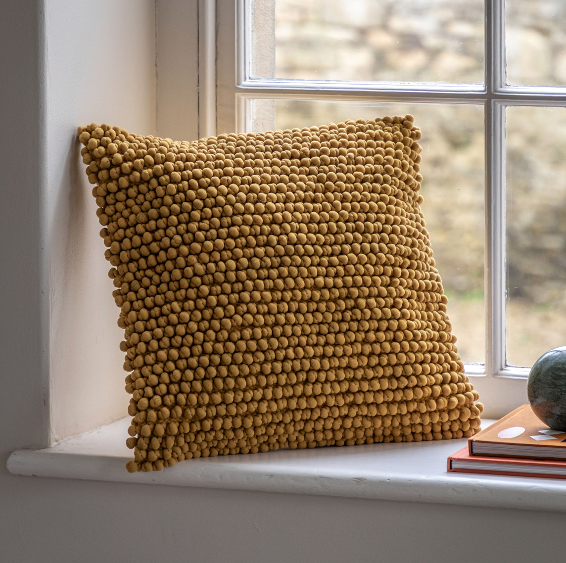 Pino Cushion, Ochre - WowCornwall