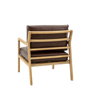 Cortona Armchair Antique Brown Leather 830x675x830mm - WowCornwall