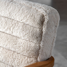 Datsun armchair Cream sheepskin - 690mm x 760mm x 800mm - WowCornwall