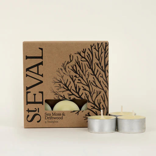 Sea Moss & Driftwood, Scented Tealights - WowCornwall