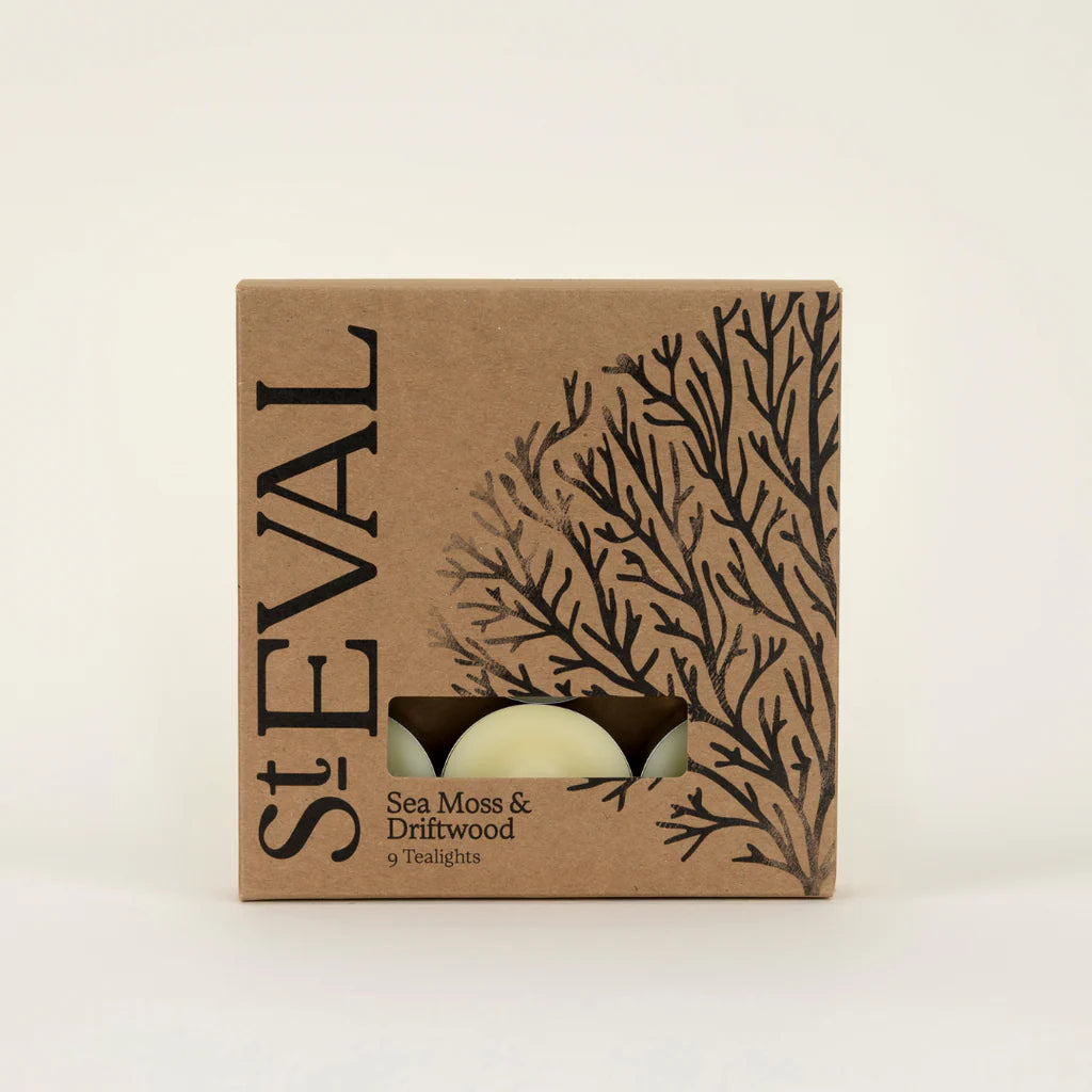 Sea Moss & Driftwood, Scented Tealights - WowCornwall