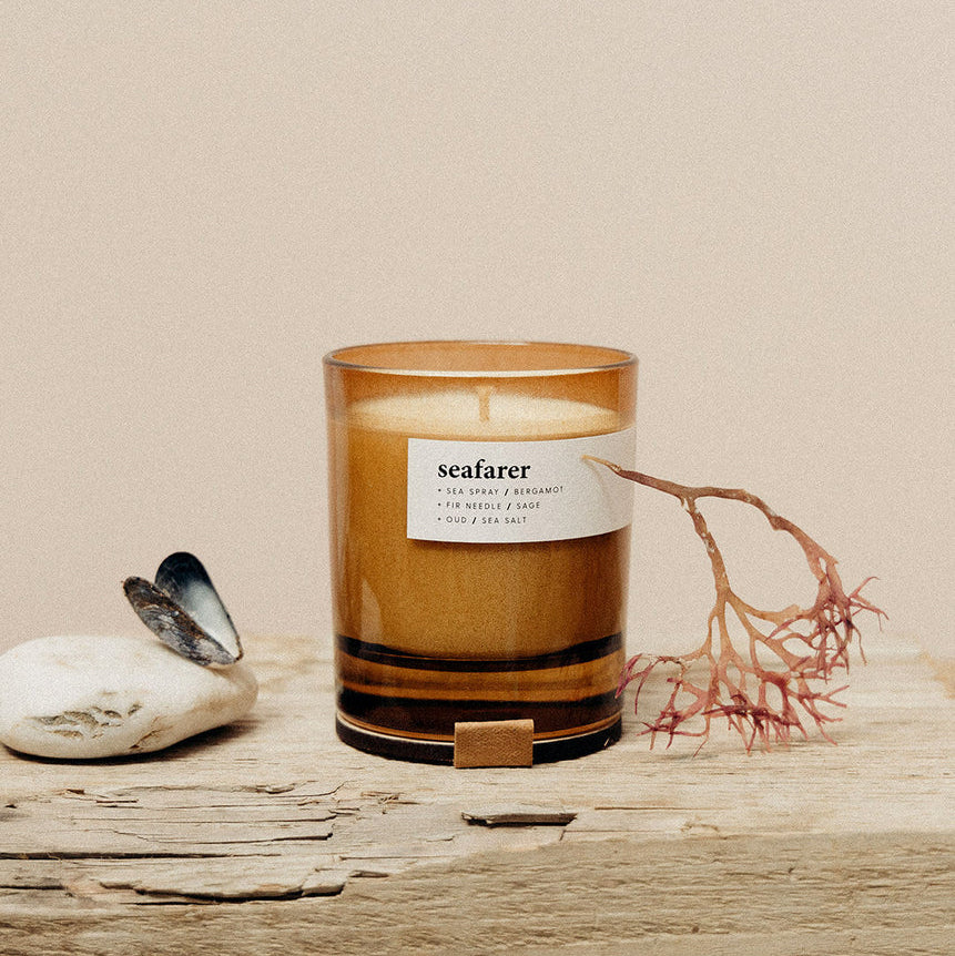 Seafarer, salty + lush premium soy candle - WowCornwall