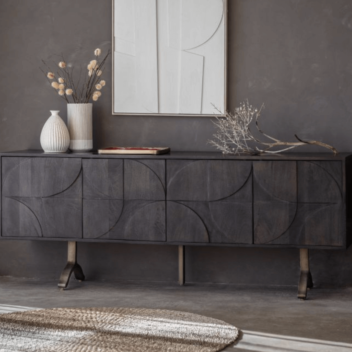 Sharma 4 Door Sideboard 1800x400x700mm - WowCornwall