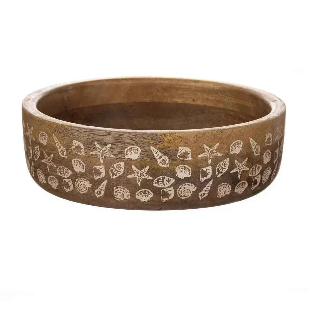 Shoeless Joe She Sells Sea Shells Wooden Salad Bowl - (20cm)