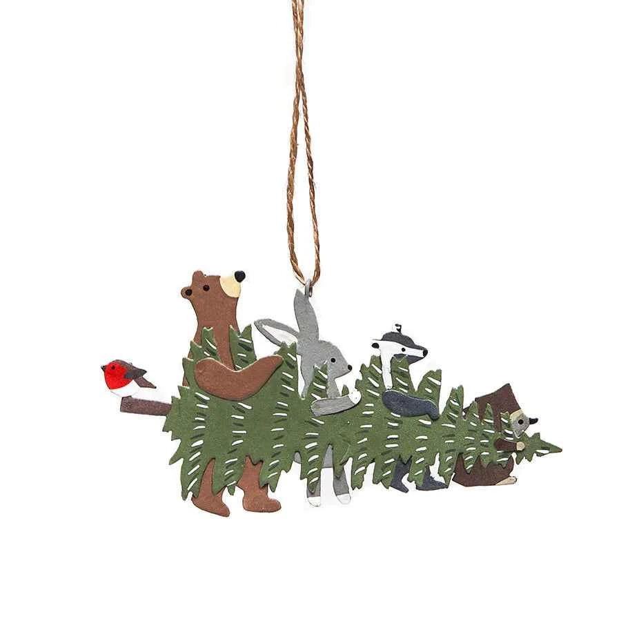 Homeward Bound with Tree Christmas Decoration by Shoeless Joe