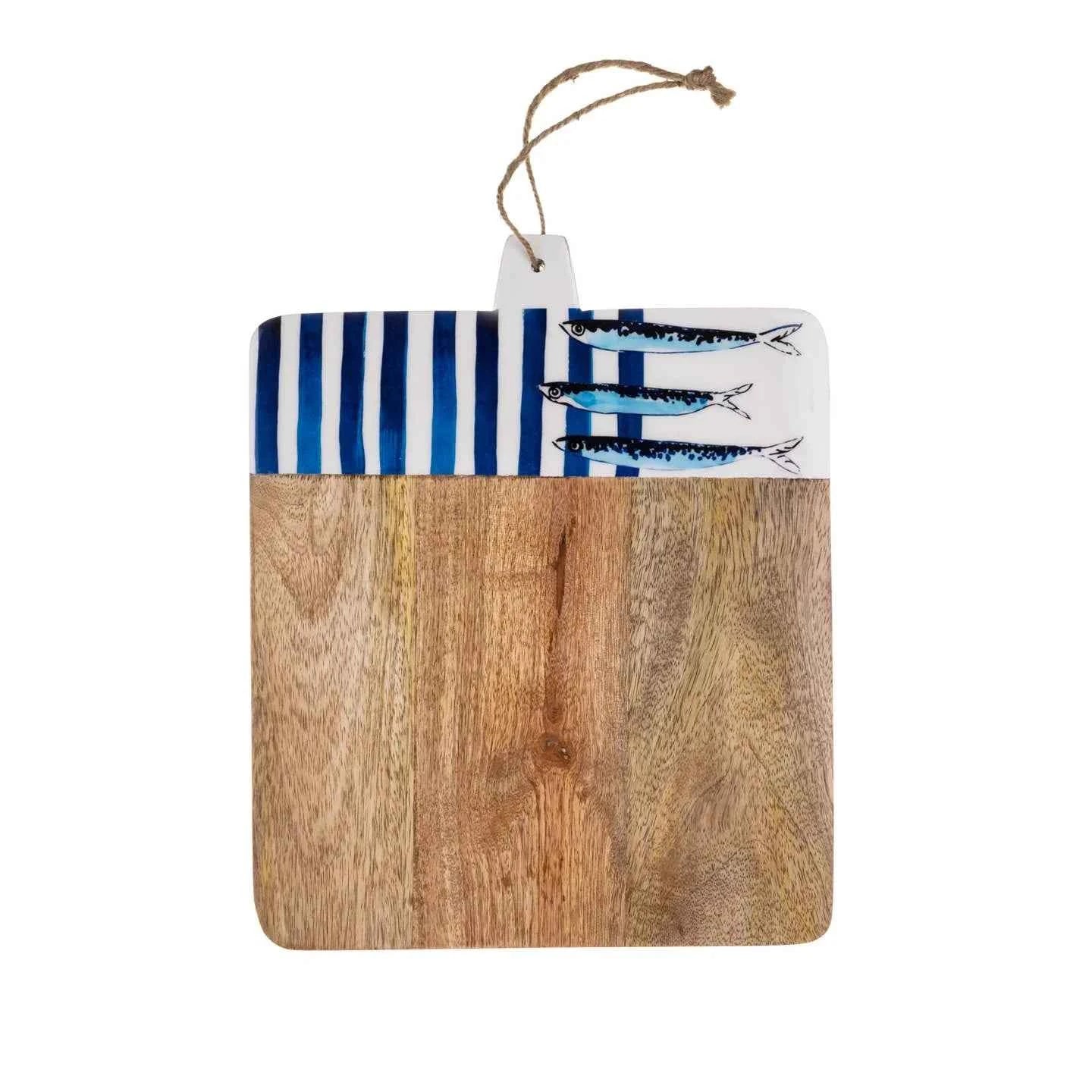 Shoeless Joe Fish & Stripes Chopping Board