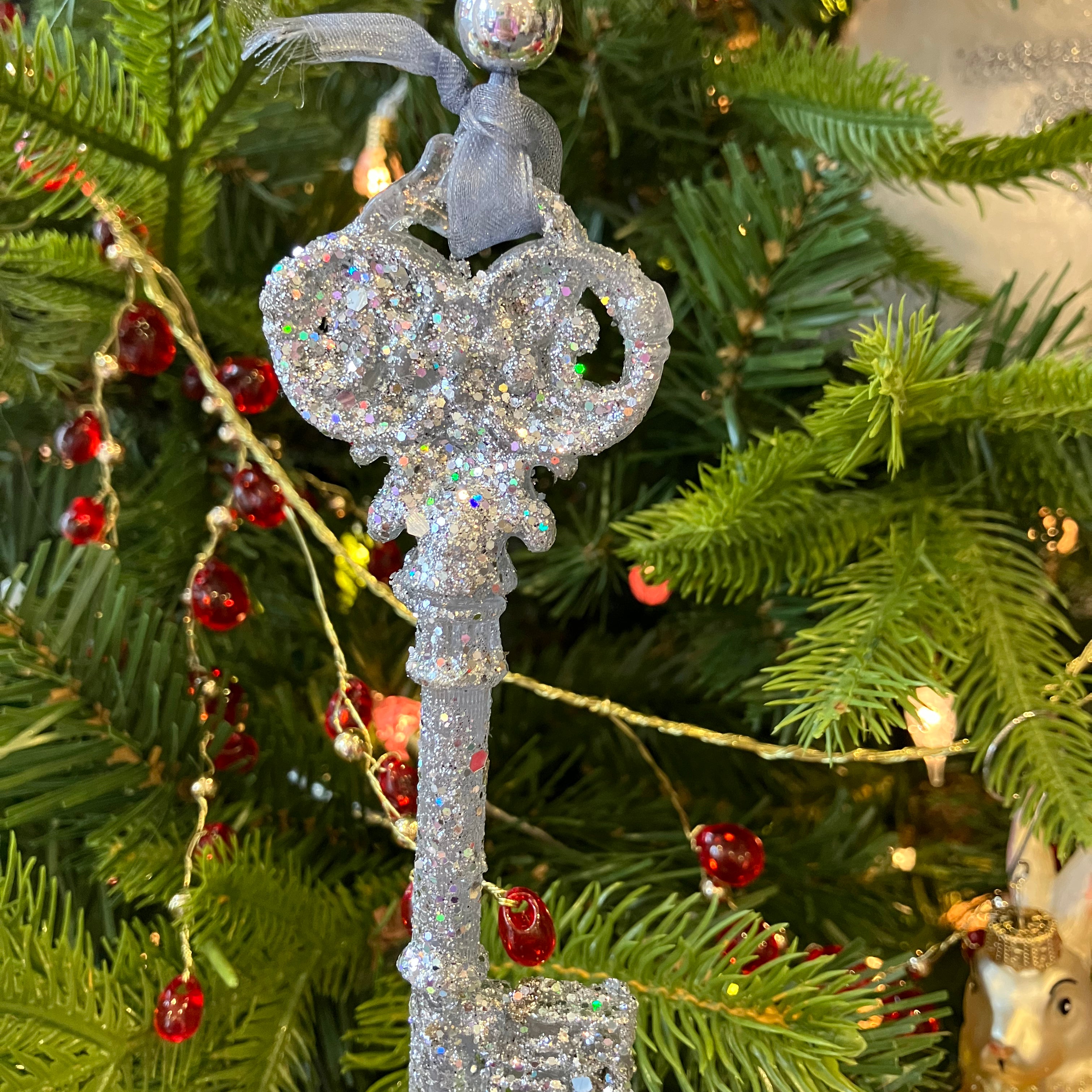 Silver Hanging Key Decoration - WowCornwall