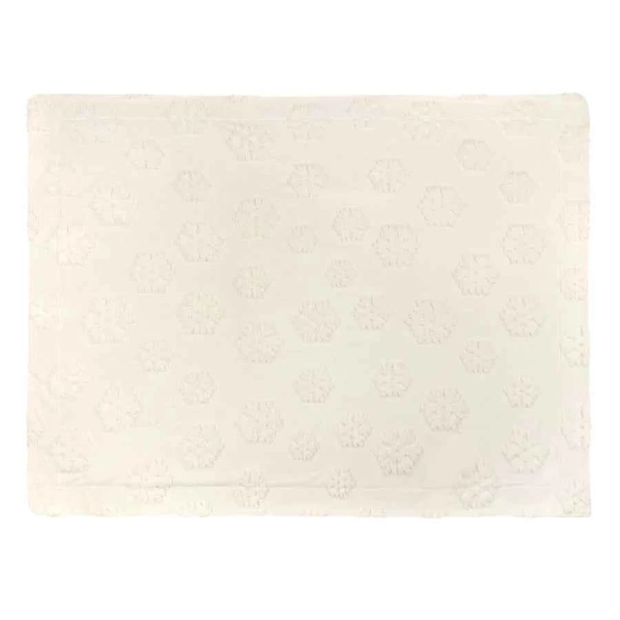 Snowflakes Faux Fur Throw