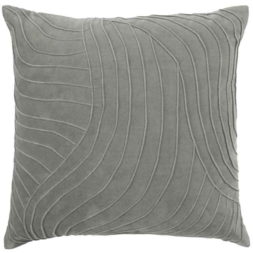 Rill Cushion Cover - Steel