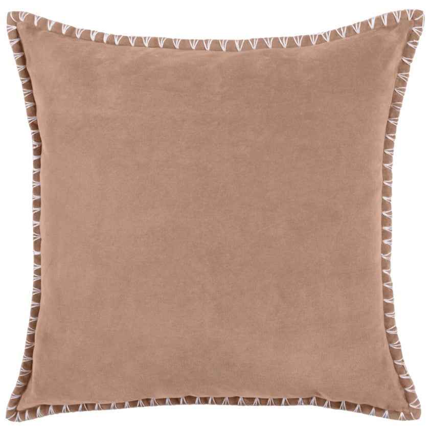 Border Cushion - Coral