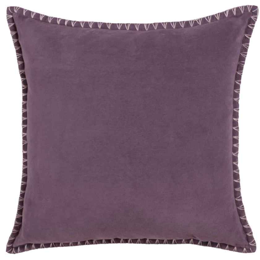 Border Cushion - Plum