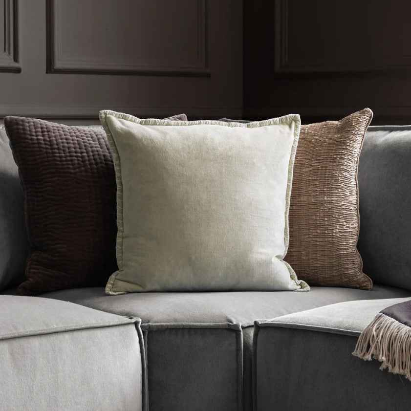 Border Cushion - Quartz