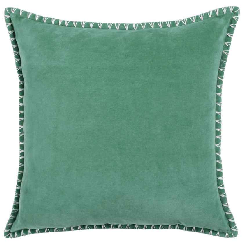 Border Cushion - Seafoam